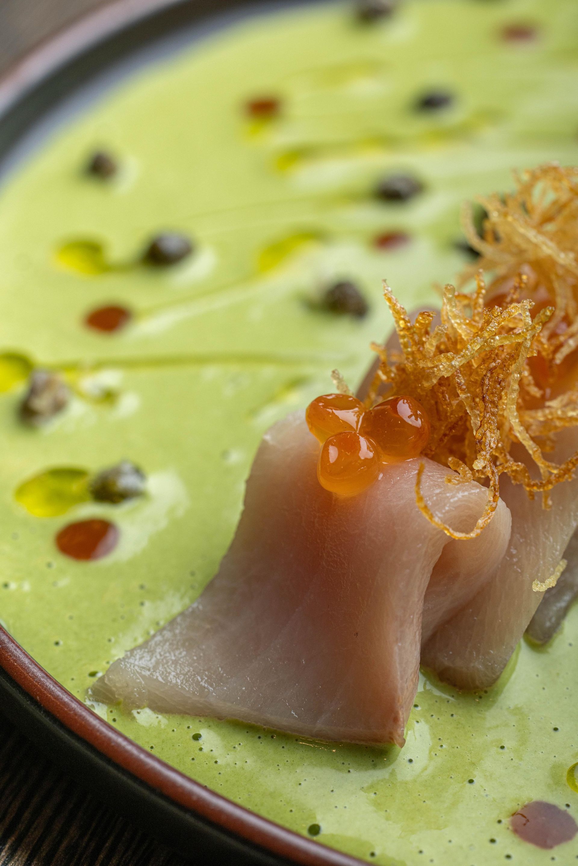 Hamachi Basil Parmesan Tiradito Nikkei