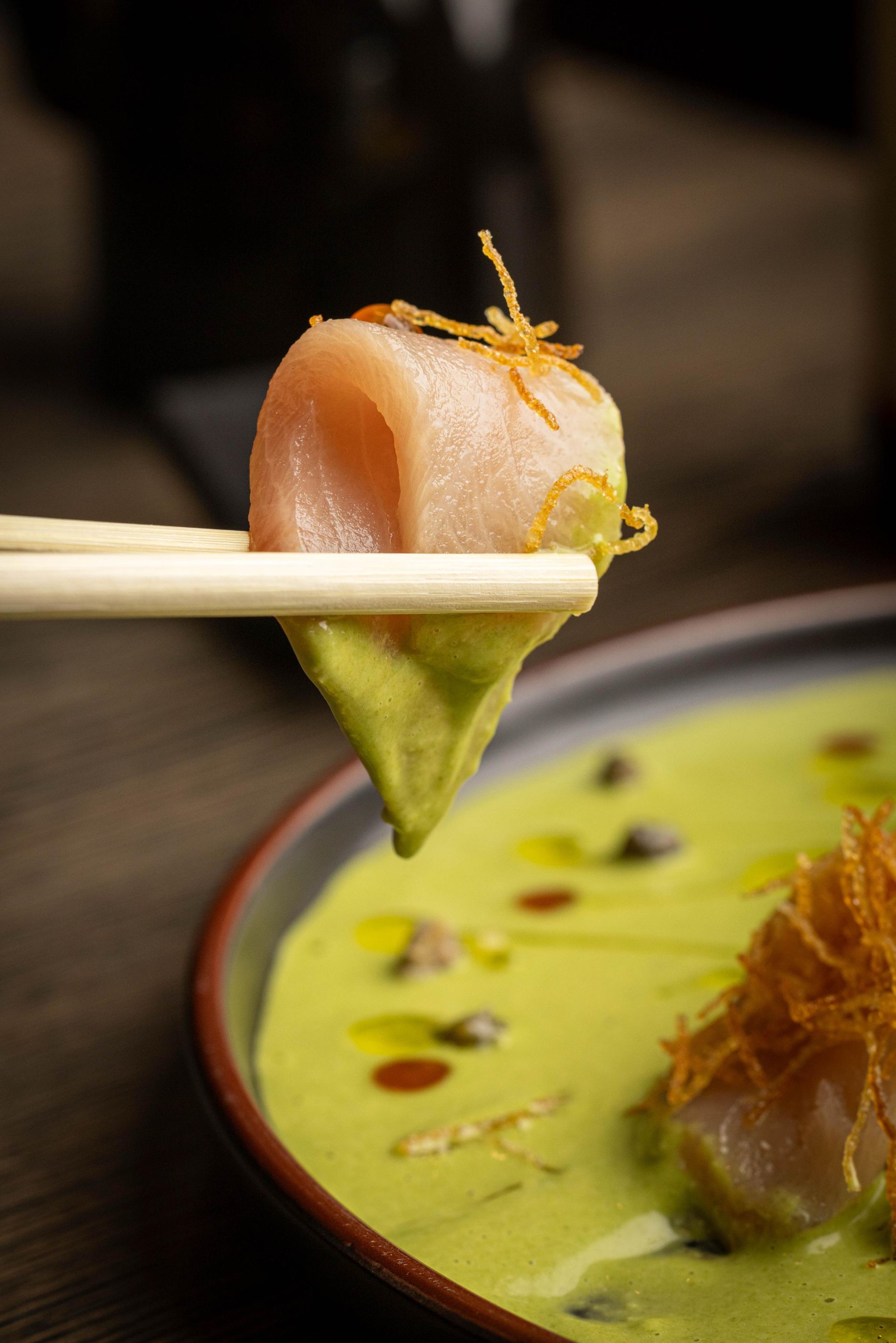 Hamachi Basil Parmesan Tiradito Nikkei