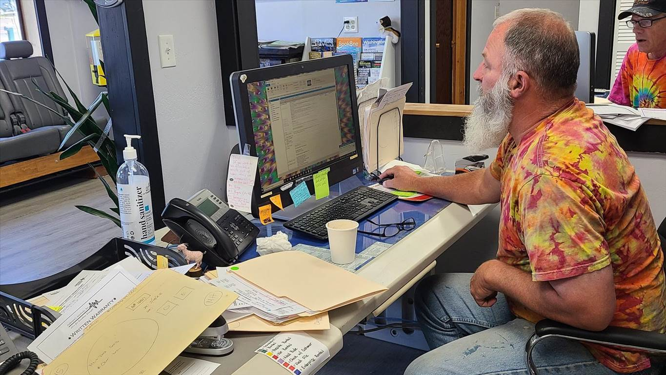 Dave Rafferty working on estimates!