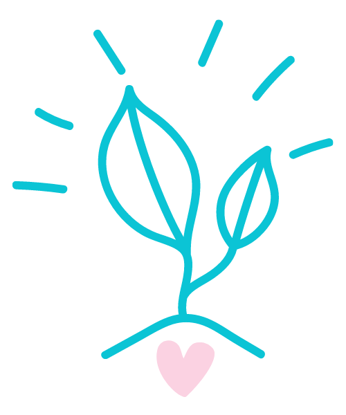 seed sprouting doodle