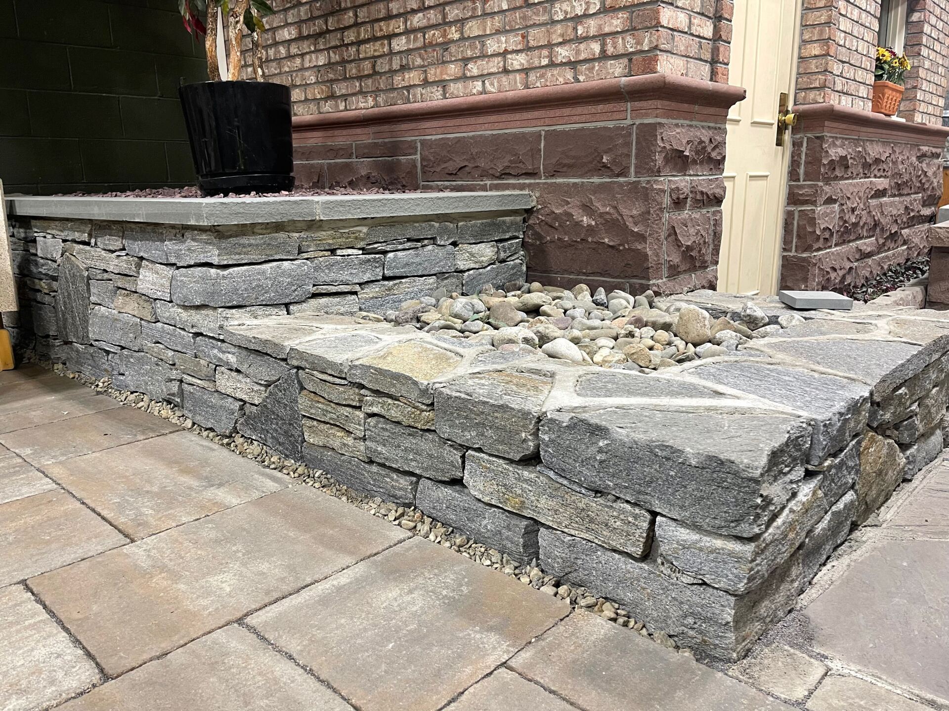 Stone Retaining Wall Hardscape West Hartford, CT