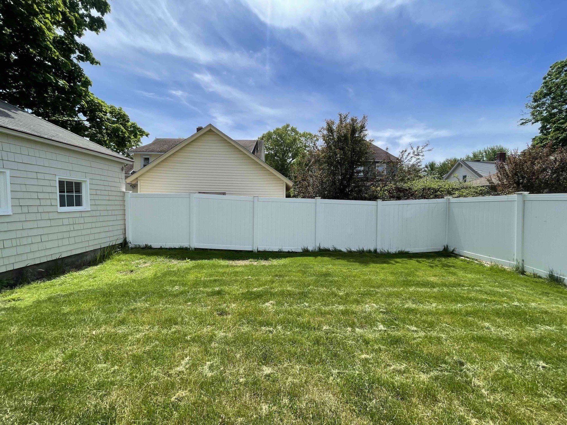 West Hartford, CT, Backyard with Low Spots
