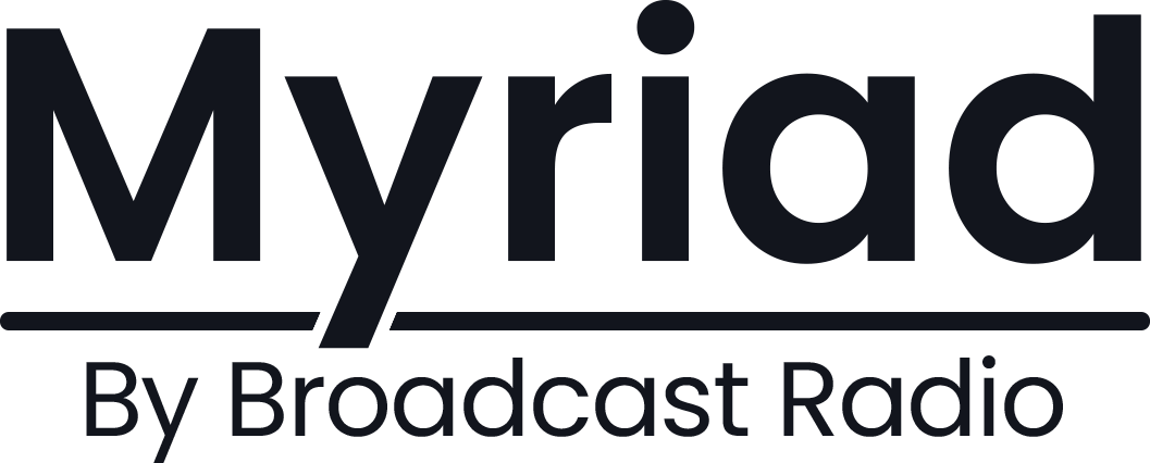 Myriad by Broadcast Radio logo.
