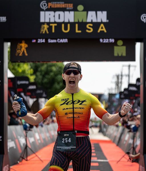 Ironman Tulsa 2022 winner Sam Carr