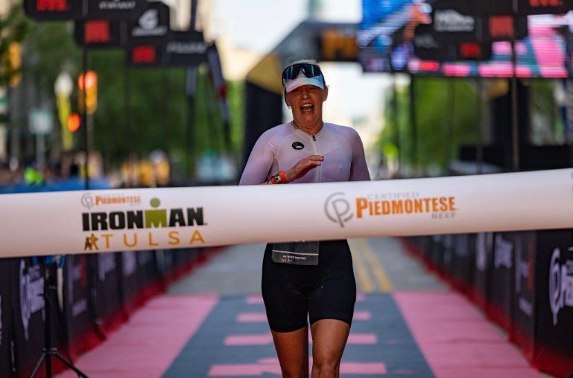 Ironman Tulsa 2023 winner Jessica Jones Lasley