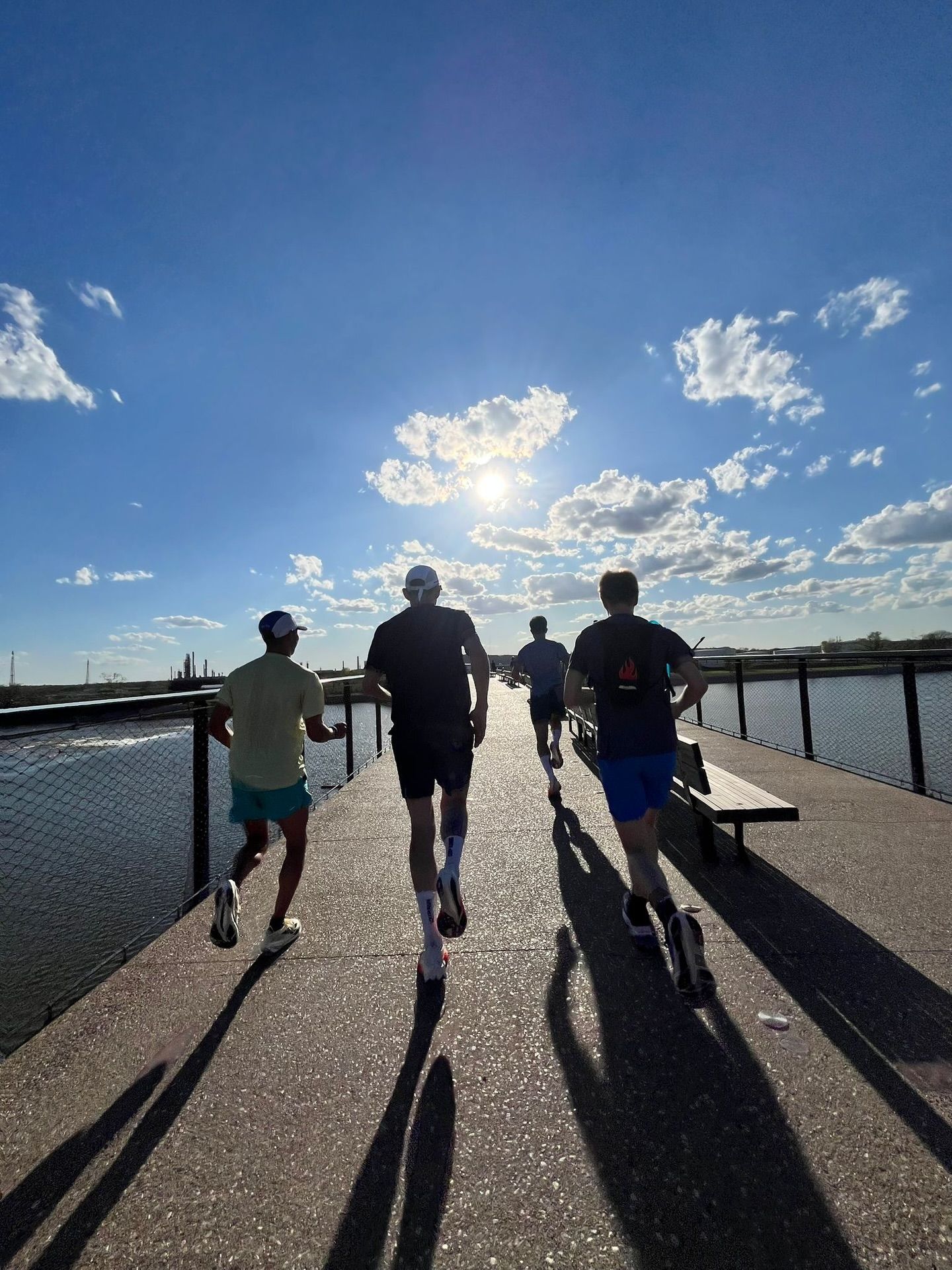 Weekly group swim, bike & runs