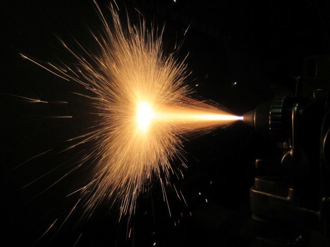 Flame spraying