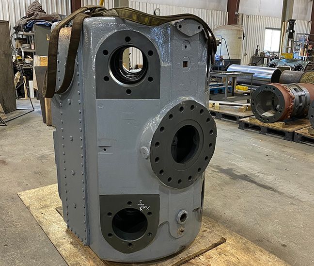 Final result of a part that has been thermally coated.