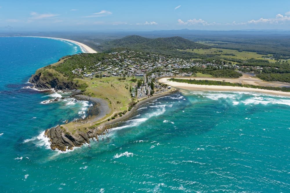An Aerial View Of A Small Island In The Middle Of The Ocean — Burnetts On Barney in Minnamurra, NSW