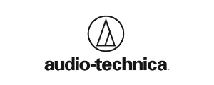 Audio-Technica logo: a stylized triangle within a circle above the text
