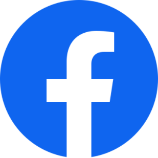 Facebook logo: white