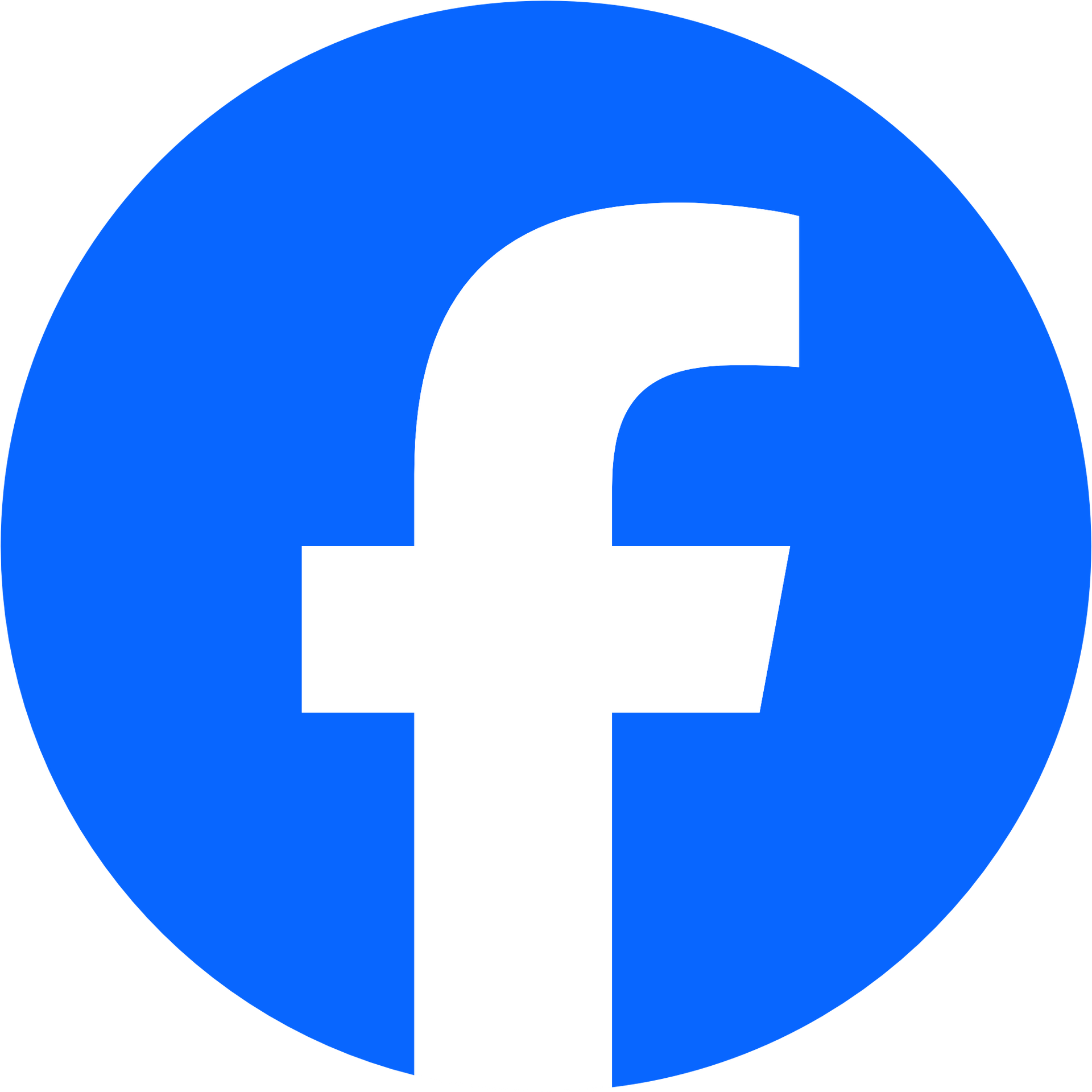 Facebook logo: white