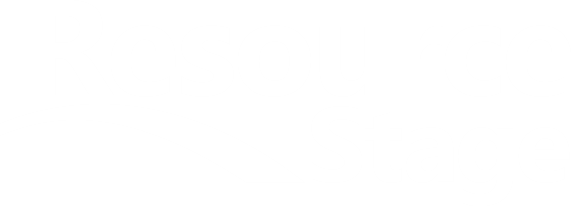 Resource Stage Logo in white