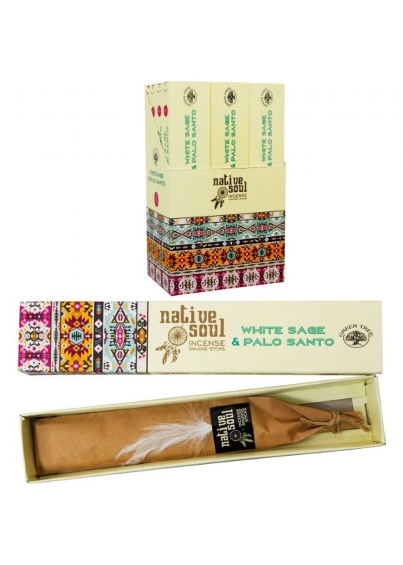 Native soul white bark & palo santo incense sticks