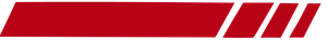 Red diagonal stripes logo on a white background