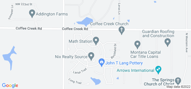 Map of business location