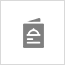 Gray icon of a menu with a food symbol and lines on it.