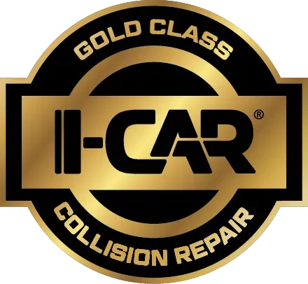 Gold Class I-CAR Collision Repair logo. 