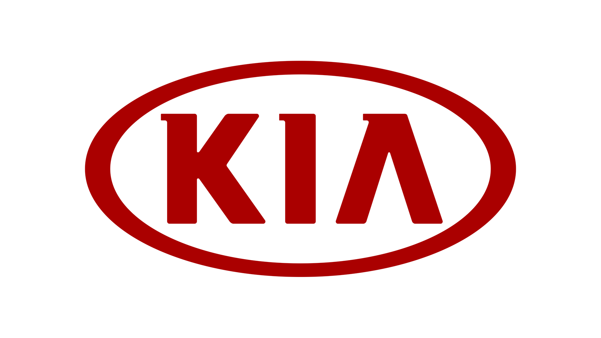 Kia logo: red oval with the letters