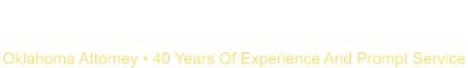 Oklahoma Attorney - 10 Years Of Experience And A Prompt Service, white text on a yellow-orange background