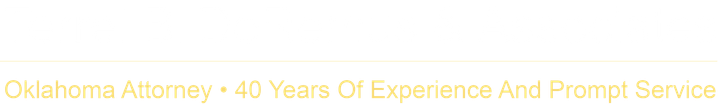 Oklahoma Attorney - 10 Years Of Experience And A Prompt Service, white text on a yellow-orange background