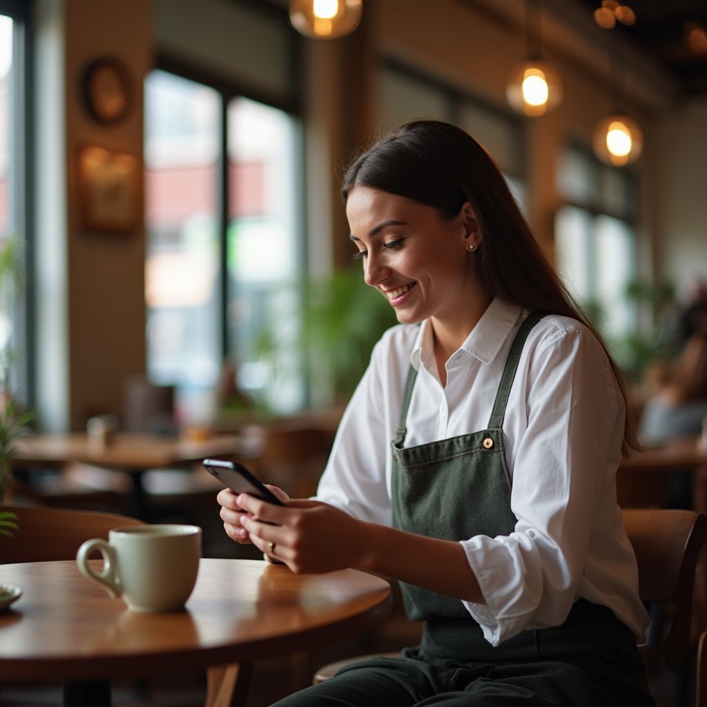 woman making online payments using Reboot IT