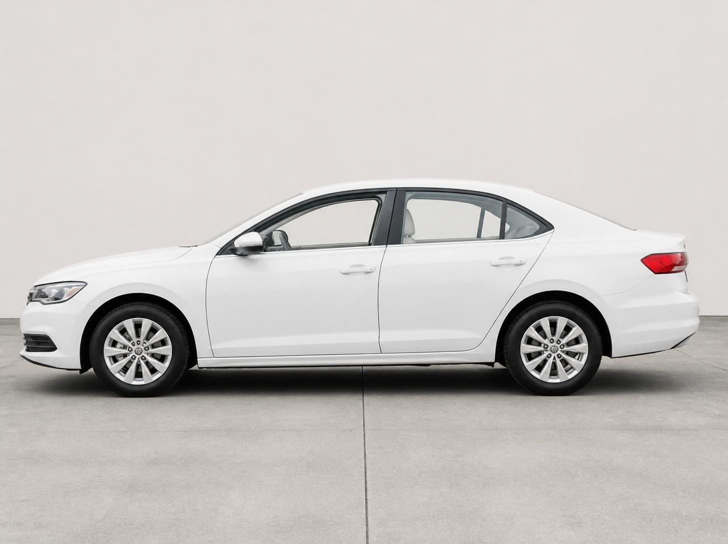 Illustration of a white sedan used to preview window tint shades