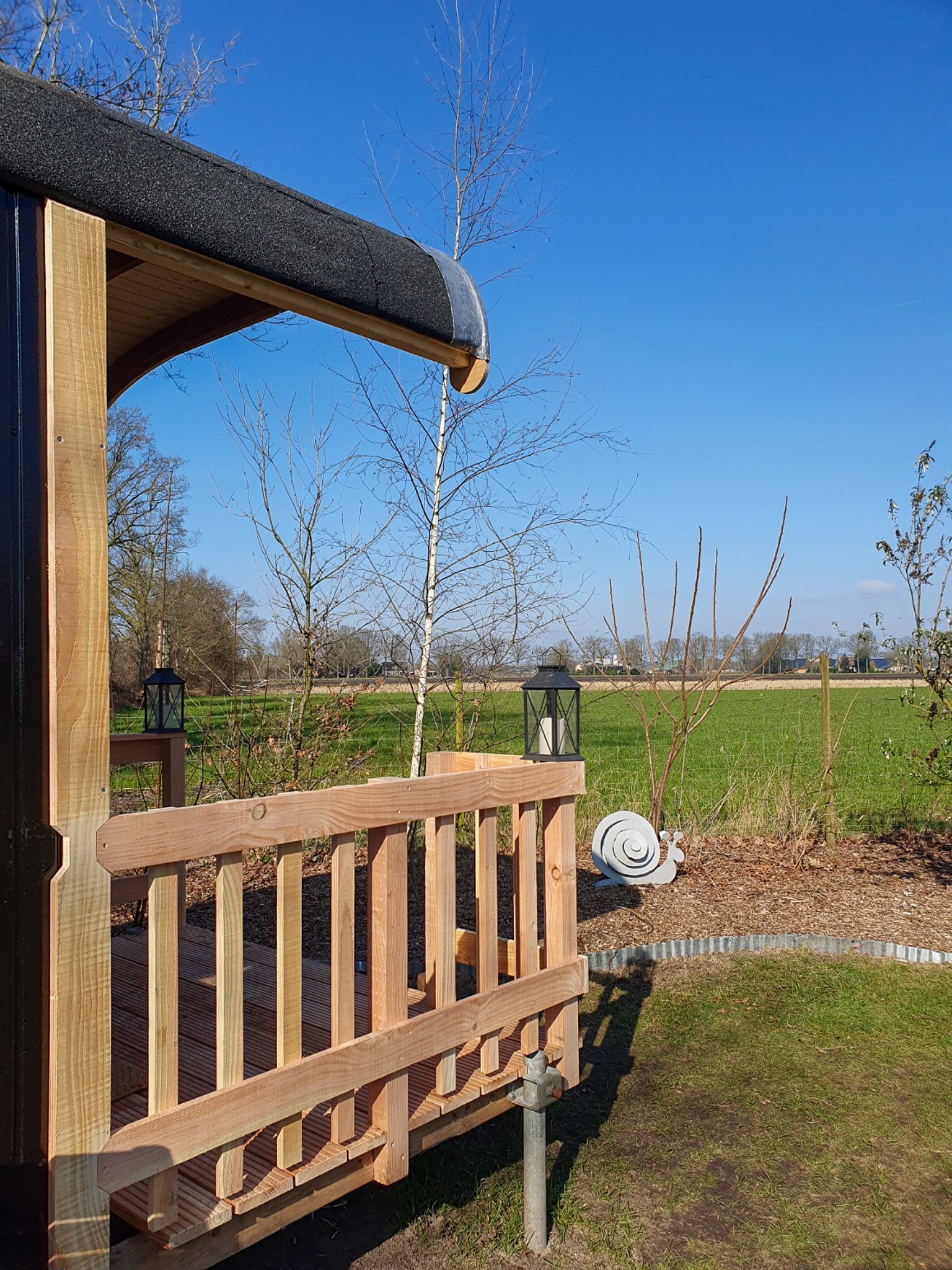 vanaf het balkon