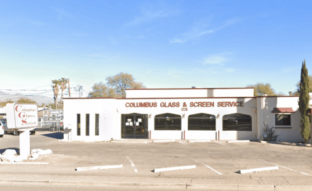 White building with
