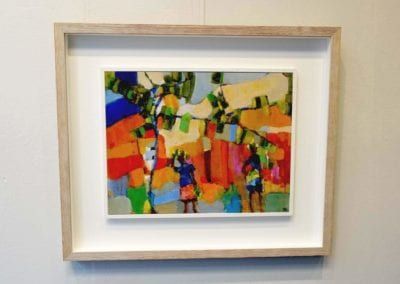 A framed painting is hanging on a wall. Fulham Framing | Bespoke Picture Framing