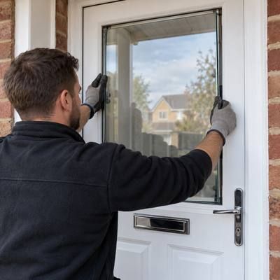 Door glass replacement