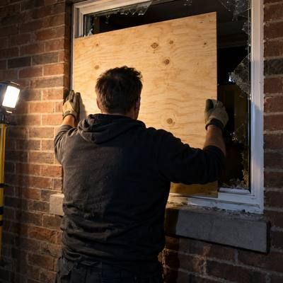 Emergency boarding up