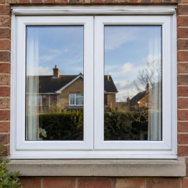 The same window with clear new glass
