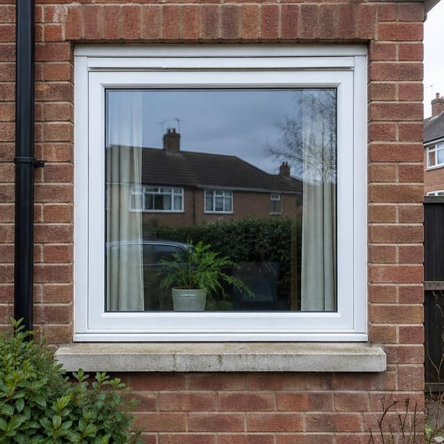 The same window with new glass fitted