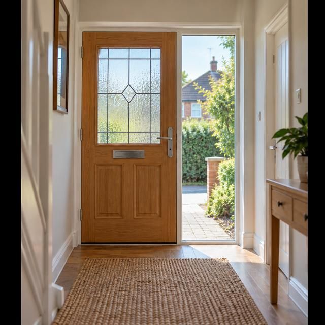 The same panel with new glass