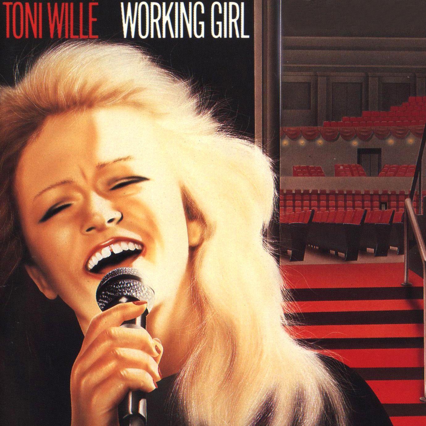 Albumhoes van Toni Wille die in een microfoon zingt, met een rode theaterachtergrond en de titeltekst 
