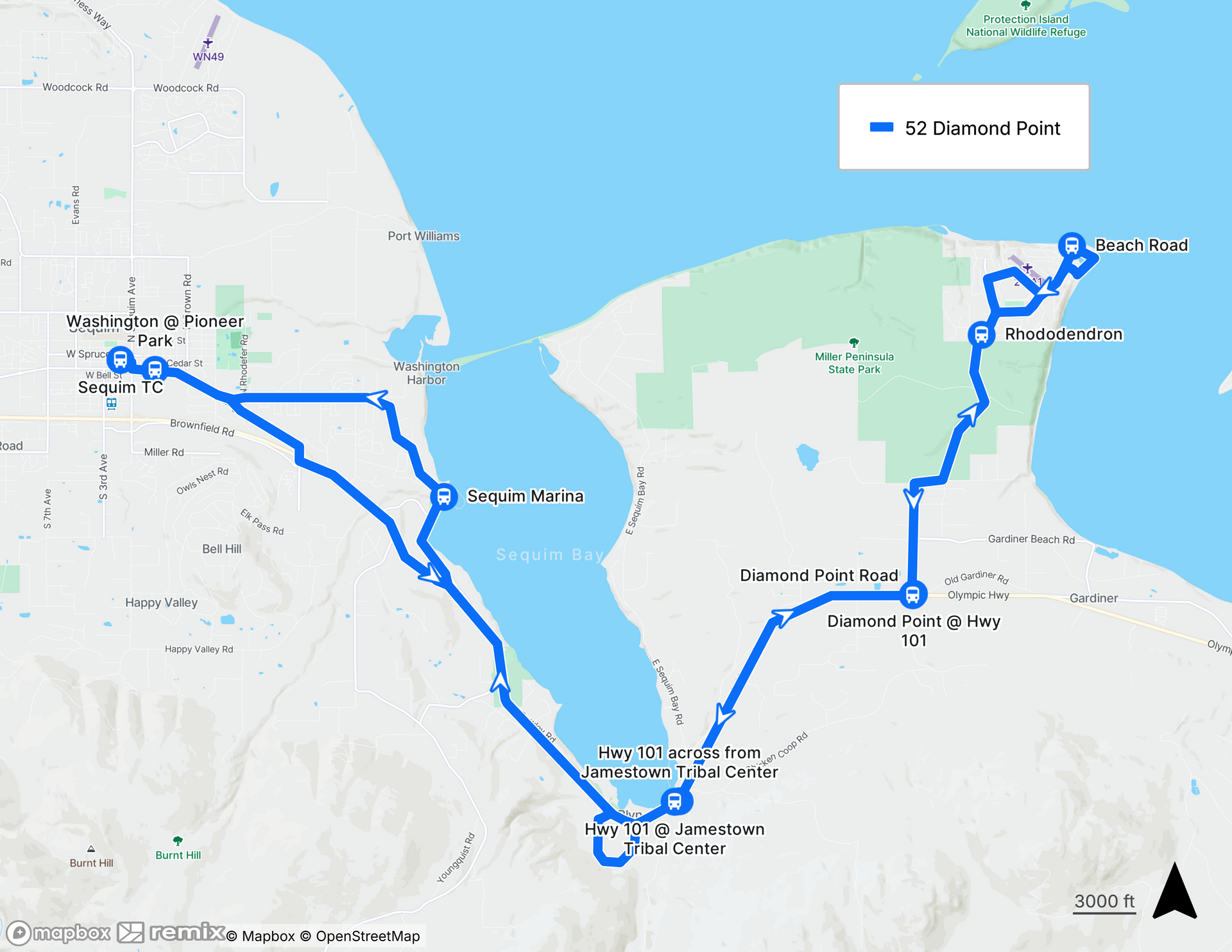 52 Diamond Point Map
