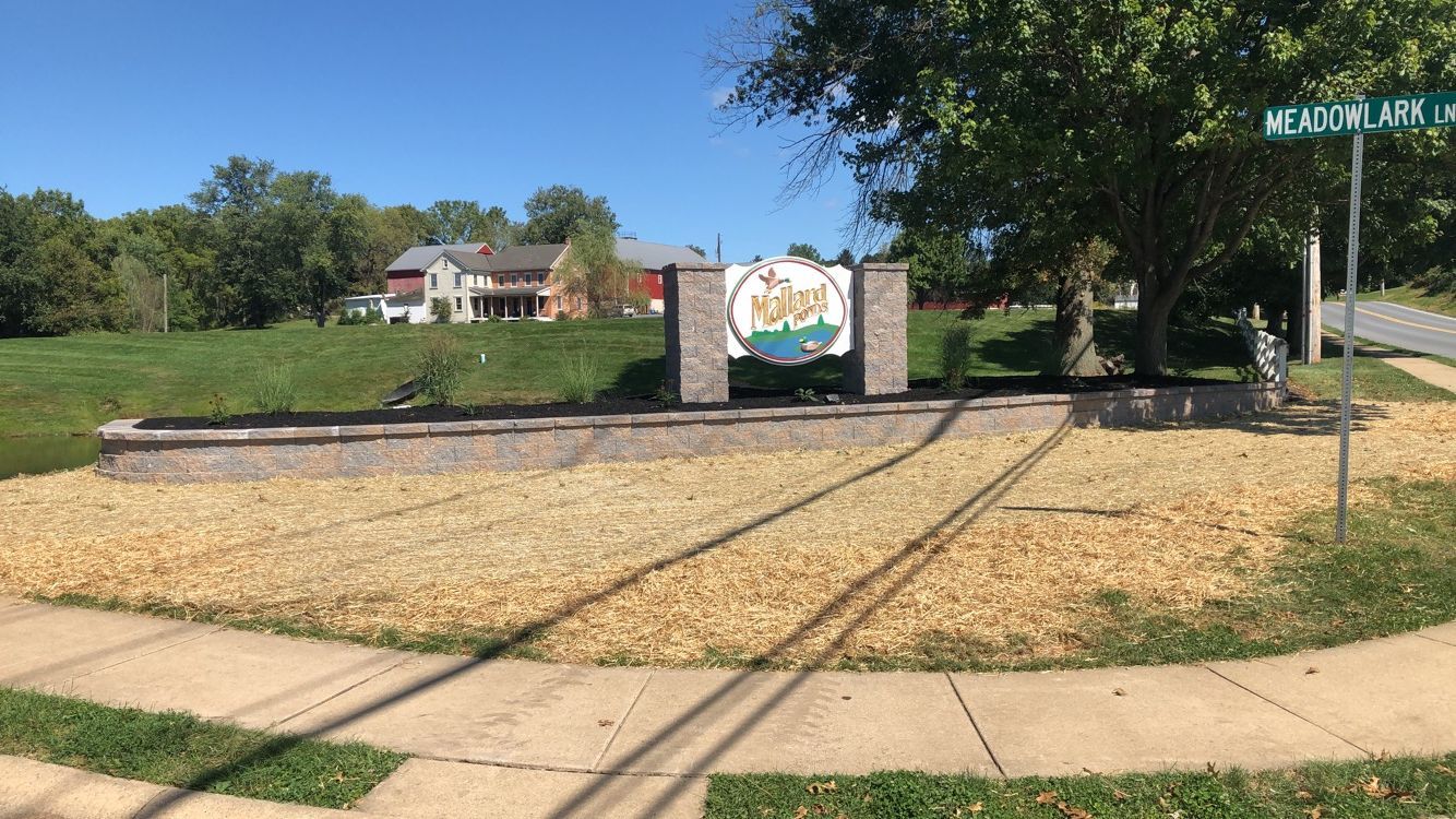 Entrance sign for 