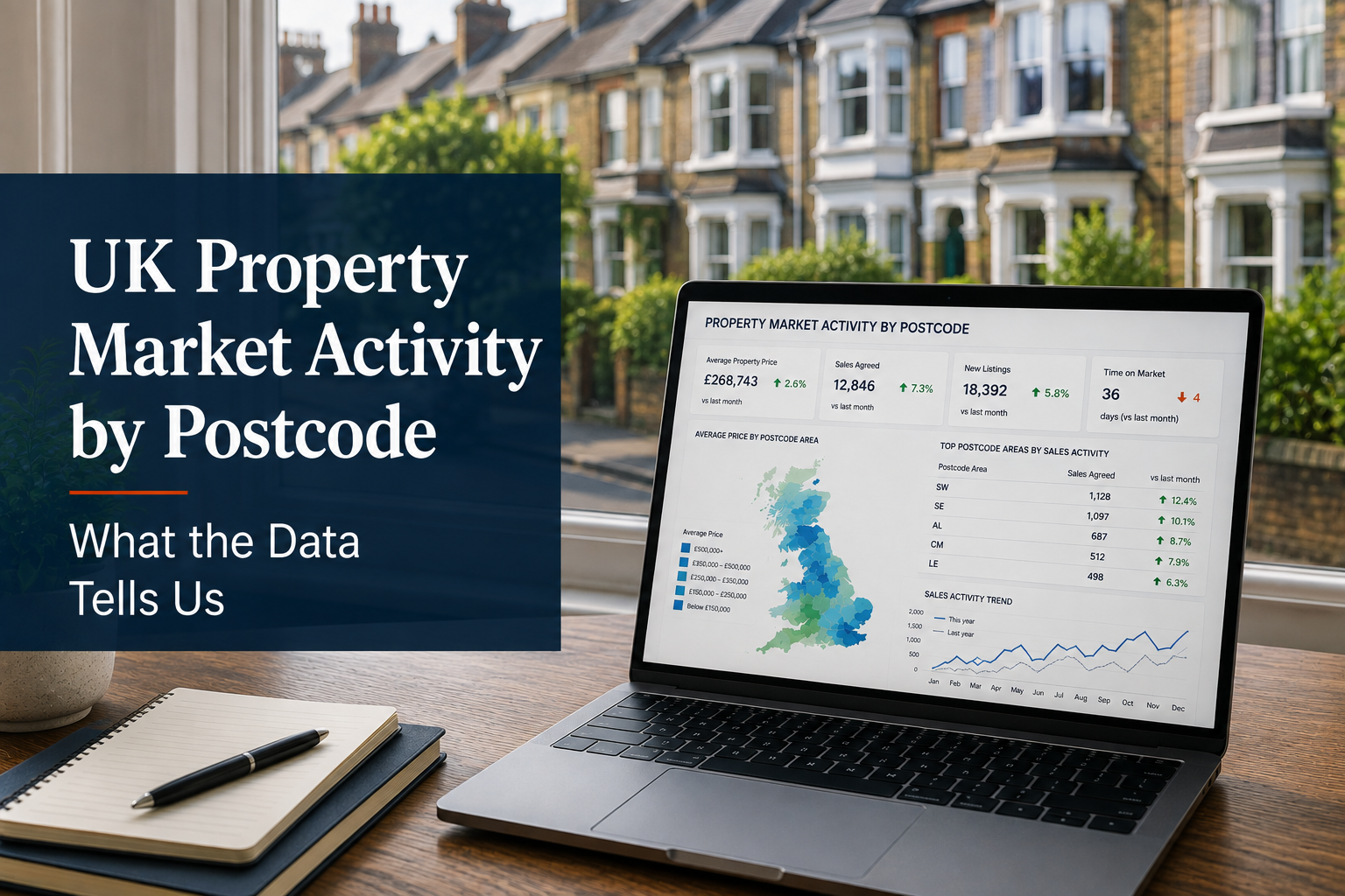UK Property Market Activity by Postcode: What the Data Tells Us