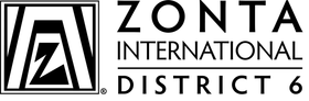 Zonta International District 6 logo: black and white geometric design with
