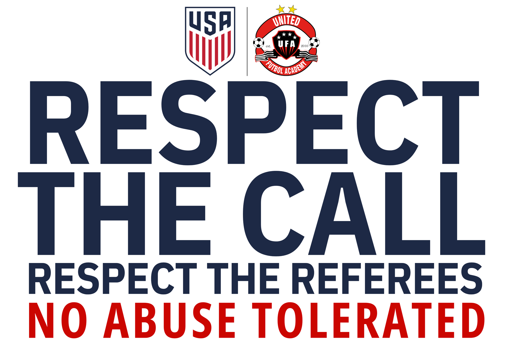U.S. Soccer and United Futbol Academy referee abuse policy