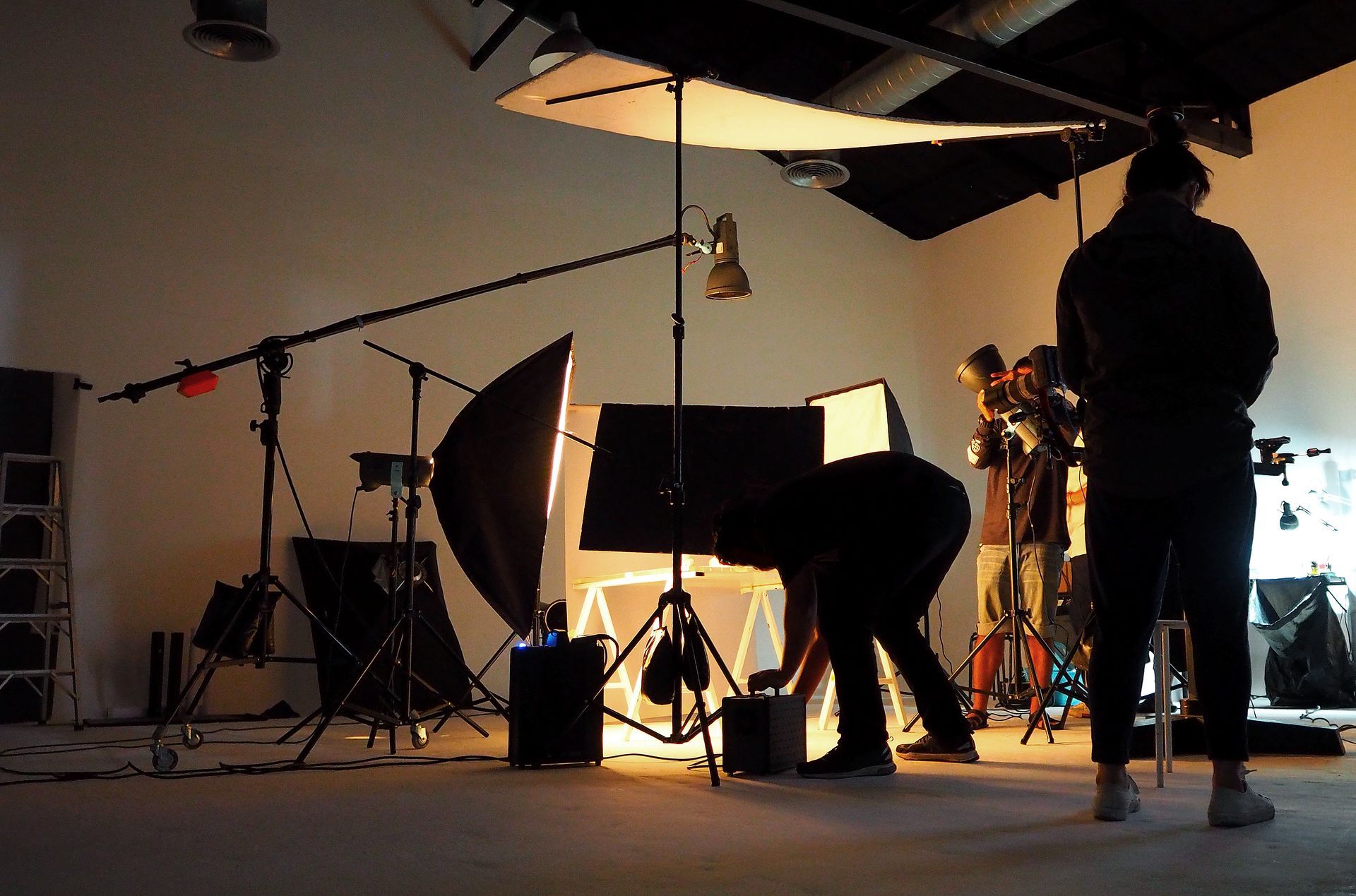 Setting Up the Equipment for Photo Shoot