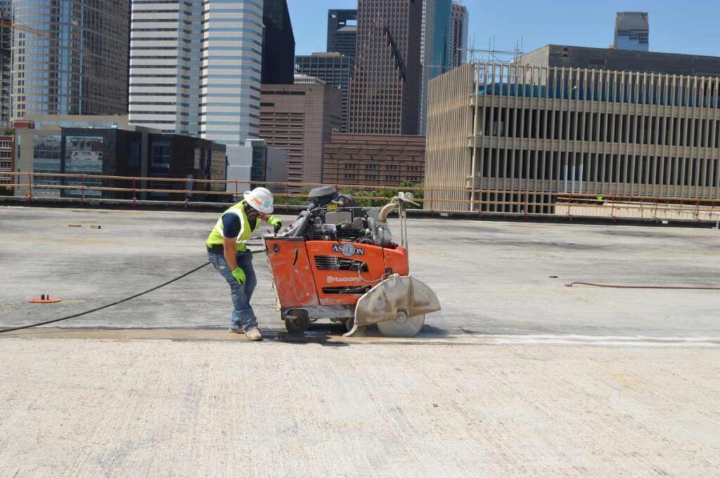 Ashton Sawing and Drilling using advanced equipment for precise concrete cutting