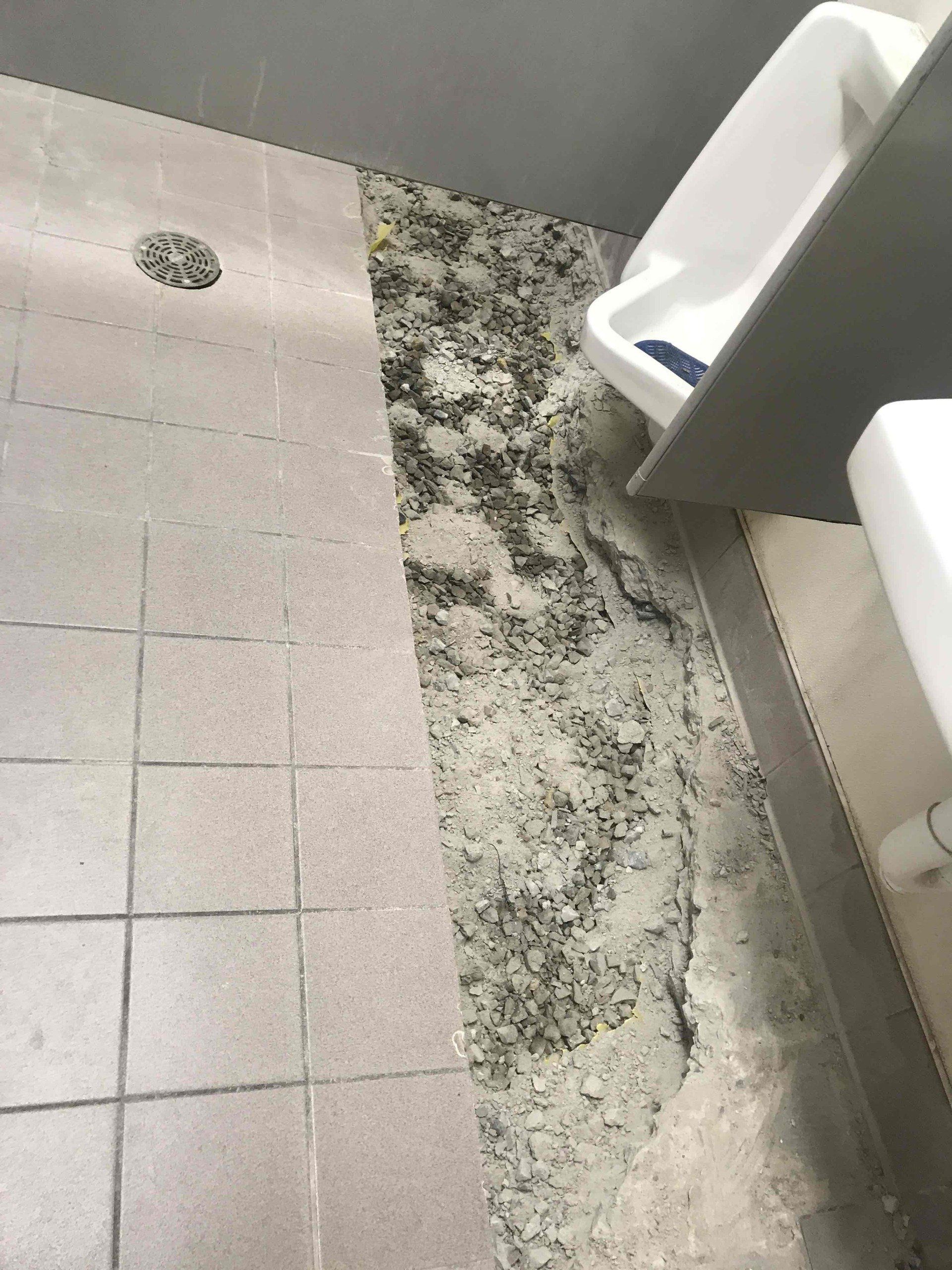 Floor Tiles In Progress — Crossett, AR — Master Technicians & Mechanicals LLC