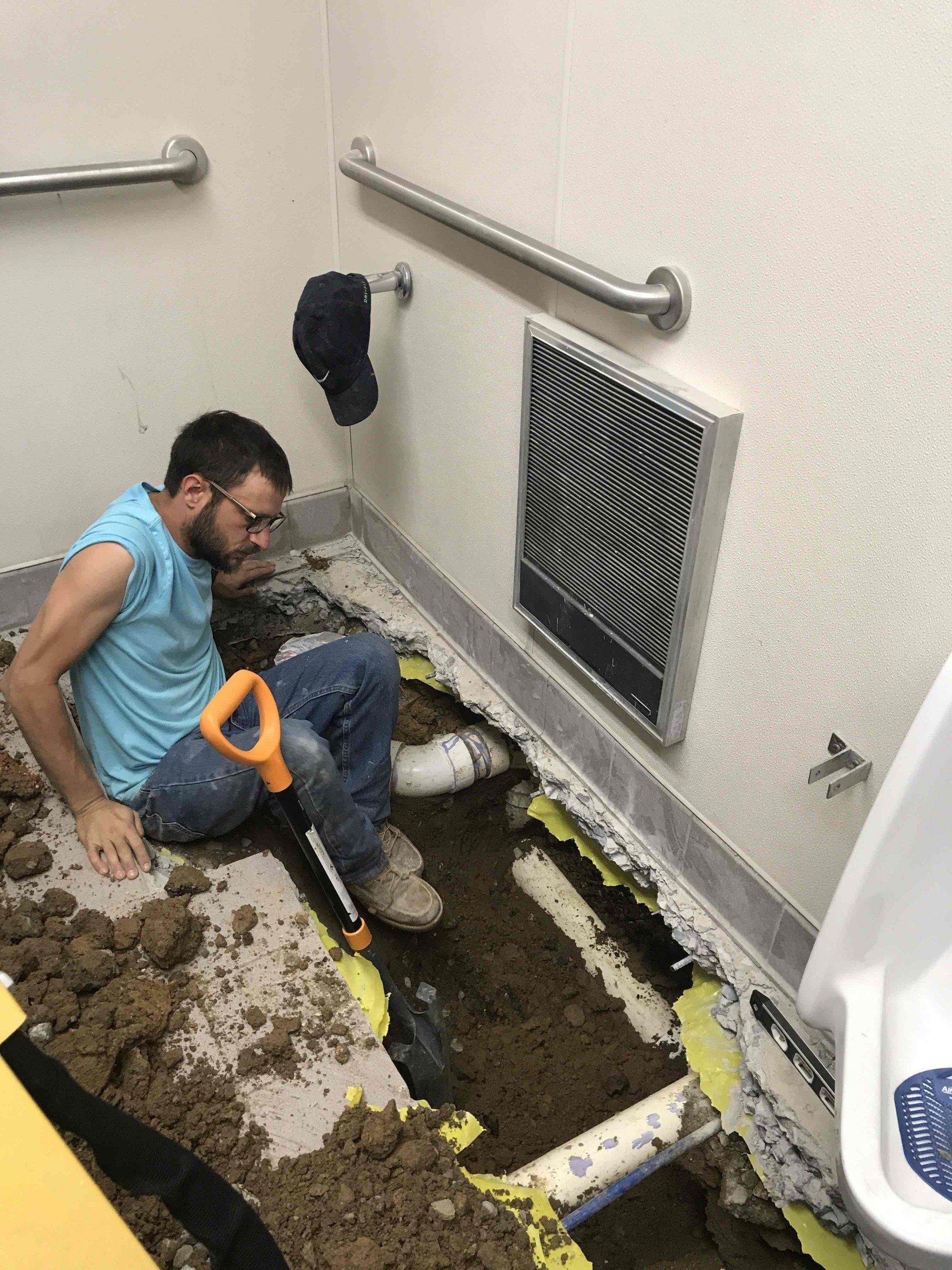 Man Drilling Floor — Crossett, AR — Master Technicians & Mechanicals LLC