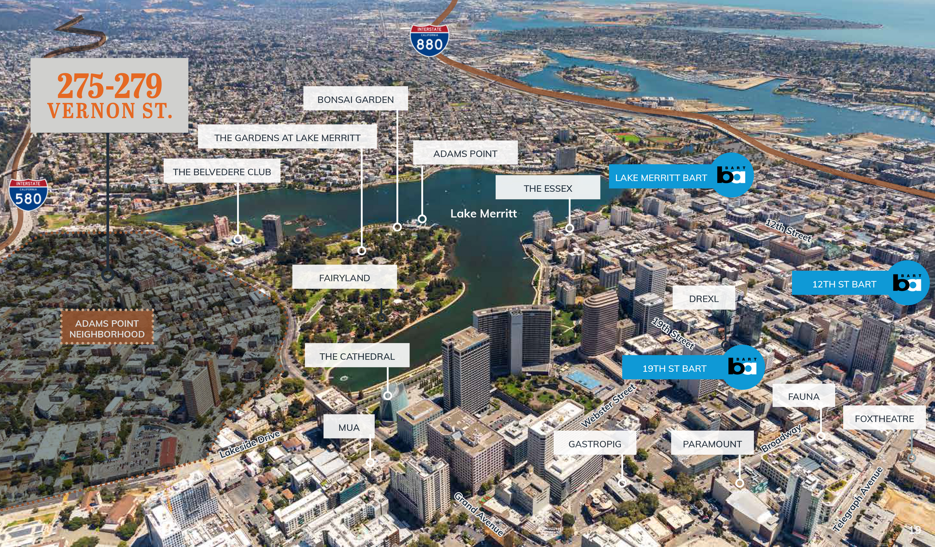 Adams Point Neighborhood Map