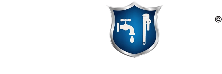 Jetter Pro Plumbing and Drain Services A blue shield with a faucet and wrench on it.