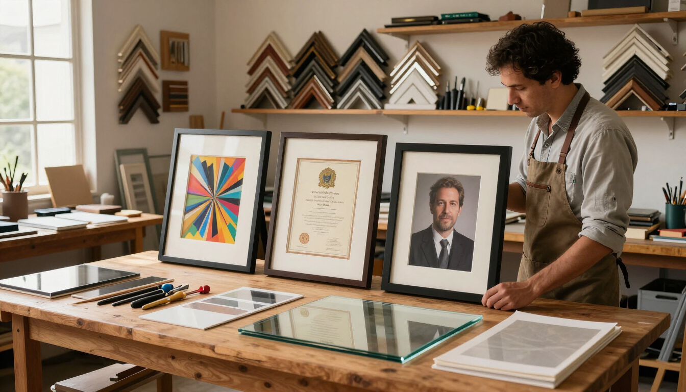 Marquetería y enmarcación profesional de obras de arte en Bogotá