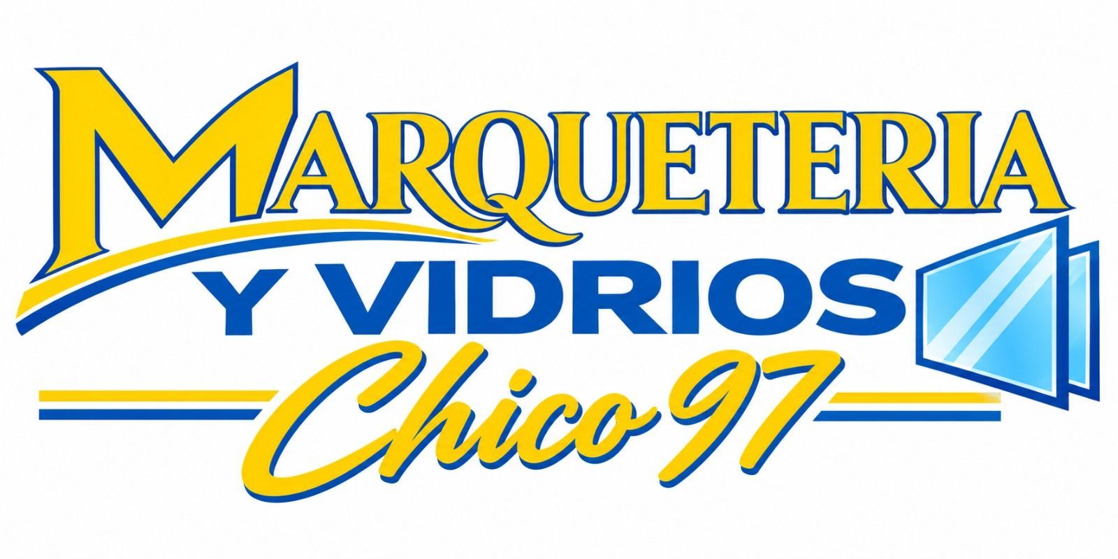 Logotipo de Marquetería y Vidrios Chico 97