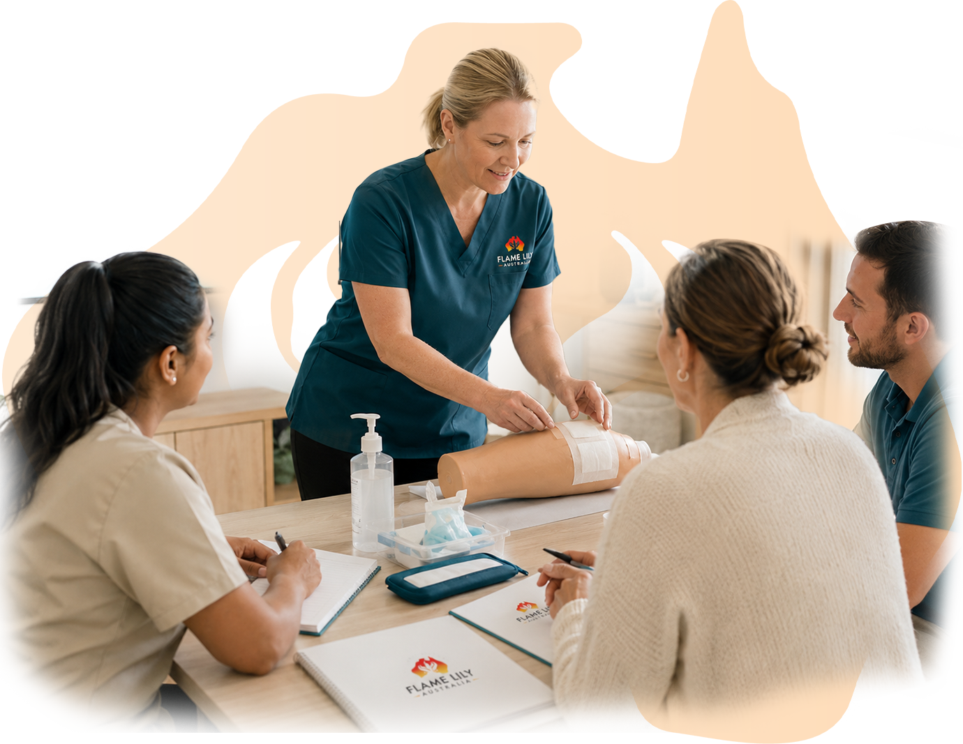 support training using a dummy